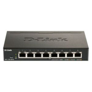 Switch D-Link DGS-1100-08P, Capa 2, 8 puertos RJ-45 LAN GbE, PoE, Auto MDI/MDIX